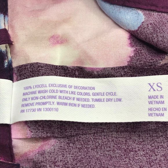 Stars Above Women's Button Sleep Shirt XS Purple New - Picture 8 of 14